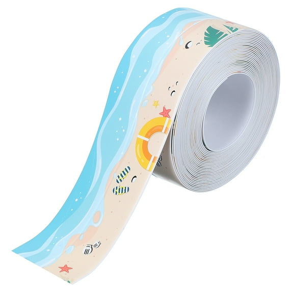 Uxcell Caulk Tape Self Adhesive Toilet Caulking Sealant Strip Beach 1.4"x16.4'