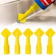 Caulk Tips, 5 Size Silicone Nozzle Set With Finishing Tool, Reusable ...