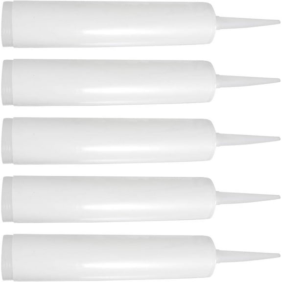 Caulk Tube Cartridge Set, Reusable Caulk Tubes for Tiles and Grout Sealing, Includes Adjustable Tips for Customized Flow, Perfect for Home Improvement Projects