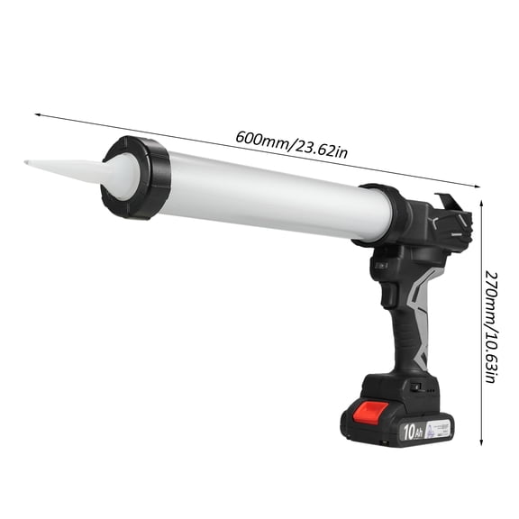 Caulking 21V Cordless Caulking Machine With Aluminum Tube Battery Powered Electric Sealant Adhesive Machine Handheld Caulking Machine Kit With Nozzle 2.0 Ah Battery And Charger