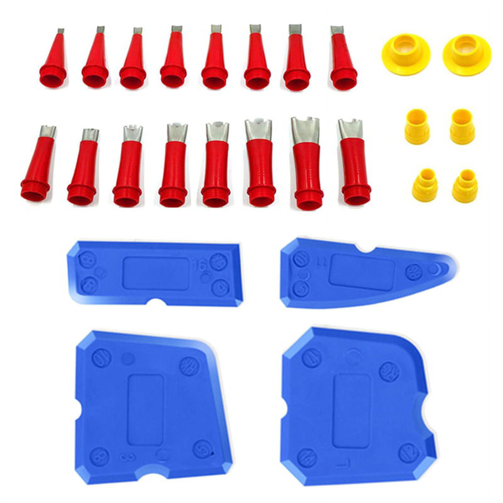 Caulking Finisher Kit Stainless Steel Caulk Nozzle Applicator Caulking