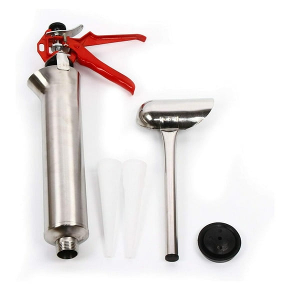 Caulking Gun Set - Stainless Steel Hand Caulk Gun with Nozzles - Mortar & Grout Tool for Tile, Brick, & Concrete - Cement Applicator for Repointing & Filling