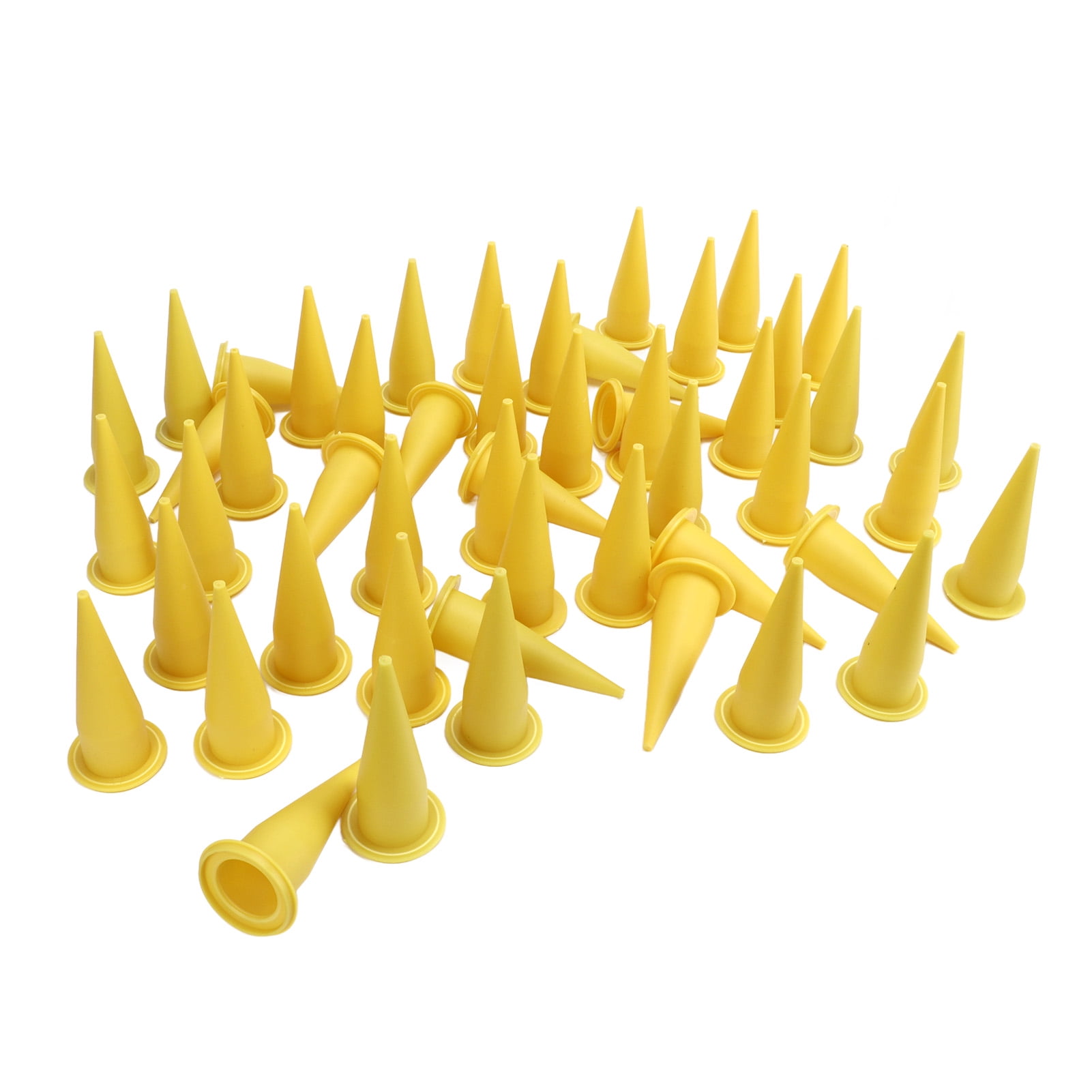 Caulking Tip, Wide Application Easy Cleaning 50Pcs Odorless Accurate Plastic Caulk Cone Nozzle