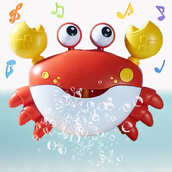 Caunedy Bath Crab Toys for Toddlers,Babies Bubble Maker Shower, Baby Boy Girl's Gifts for Baby Shower with 12 Children's Songs