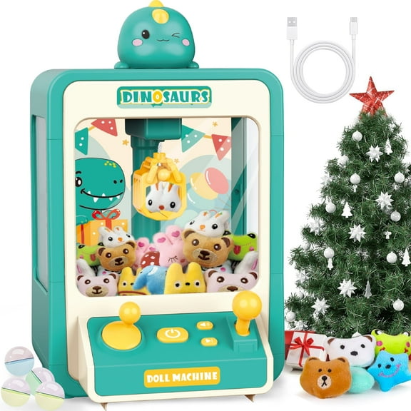 Sunforu Claw Machine ,Candy Vending Prize Machine Dispenser with LED Light & Adjustable Sound,Christmas Birthday Gift for Boys Girls Age 3+