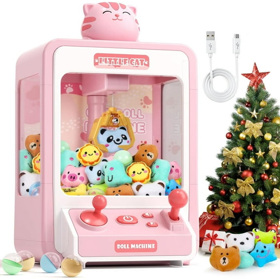 Sunforu Claw Machine ,Candy Vending Prize Machine Dispenser with LED Light & Adjustable Sound,Christmas Birthday Gift for Boys Girls Age 3+