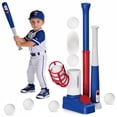 thumbnail image 1 of Caunedy T Ball Set,Step on Pitching Machine,Adjustable Batting Tee,Retractable Baseball Bat,8 Pop up Balls,Outdoor Sport Toy Games for Kids Boys Girls 3-8, 1 of 8