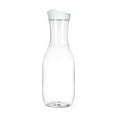 thumbnail image 1 of Cauoiy Plastic Carafe with Lid,50 Oz Round Base Juice Containers,Water Bottle,Milk Container,Clear Beverage Containers for Fridge,Juice Jug,Drink Dispensers for Parties,Pitcher with Lid,Juice Jars, 1 of 5
