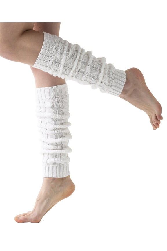 Leg Warmers for Women - White