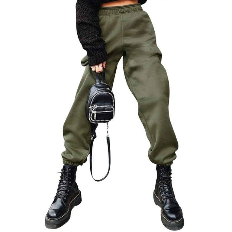 Buy Women Casual Cargo Jogger Pants,Loose High Waisted Harem Cargo