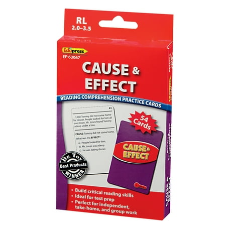 Edupress Cause & Effect Practice Cards, Levels 2.0-3.5