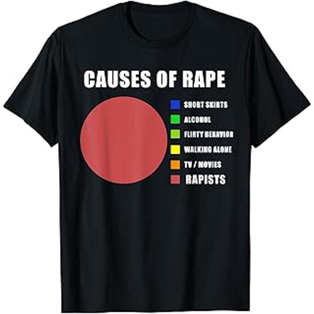 Causes of Rape Shirt Anit Sexual Violence Shaming Victim