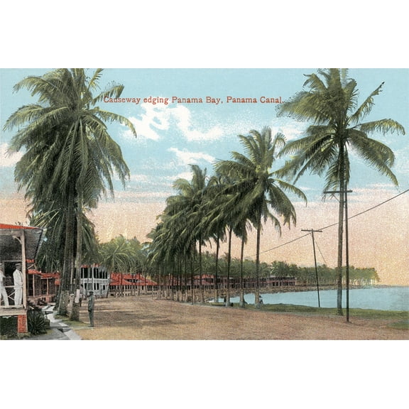 Art.com Causeway, Panama Bay Art Print, 18" x 12"