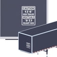 thumbnail image 1 of Caution 13' 6" High Trailer Vinyl Decal Sticker - Height Trailer Sign with Mirror Text Truck Safety Decal for Dry Van and Reefer Trailers Caution Clearance Height Sign (10" x 14", White), 1 of 8