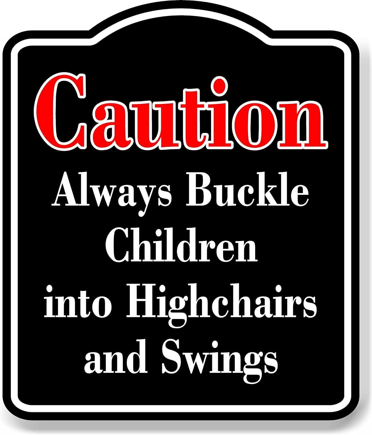Caution Always Safety Straps Changing Tables Red BLACK Aluminum ...