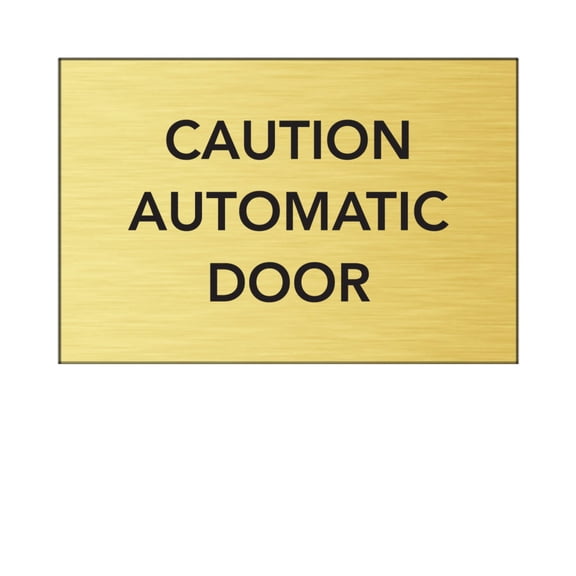 Caution Automatic Door