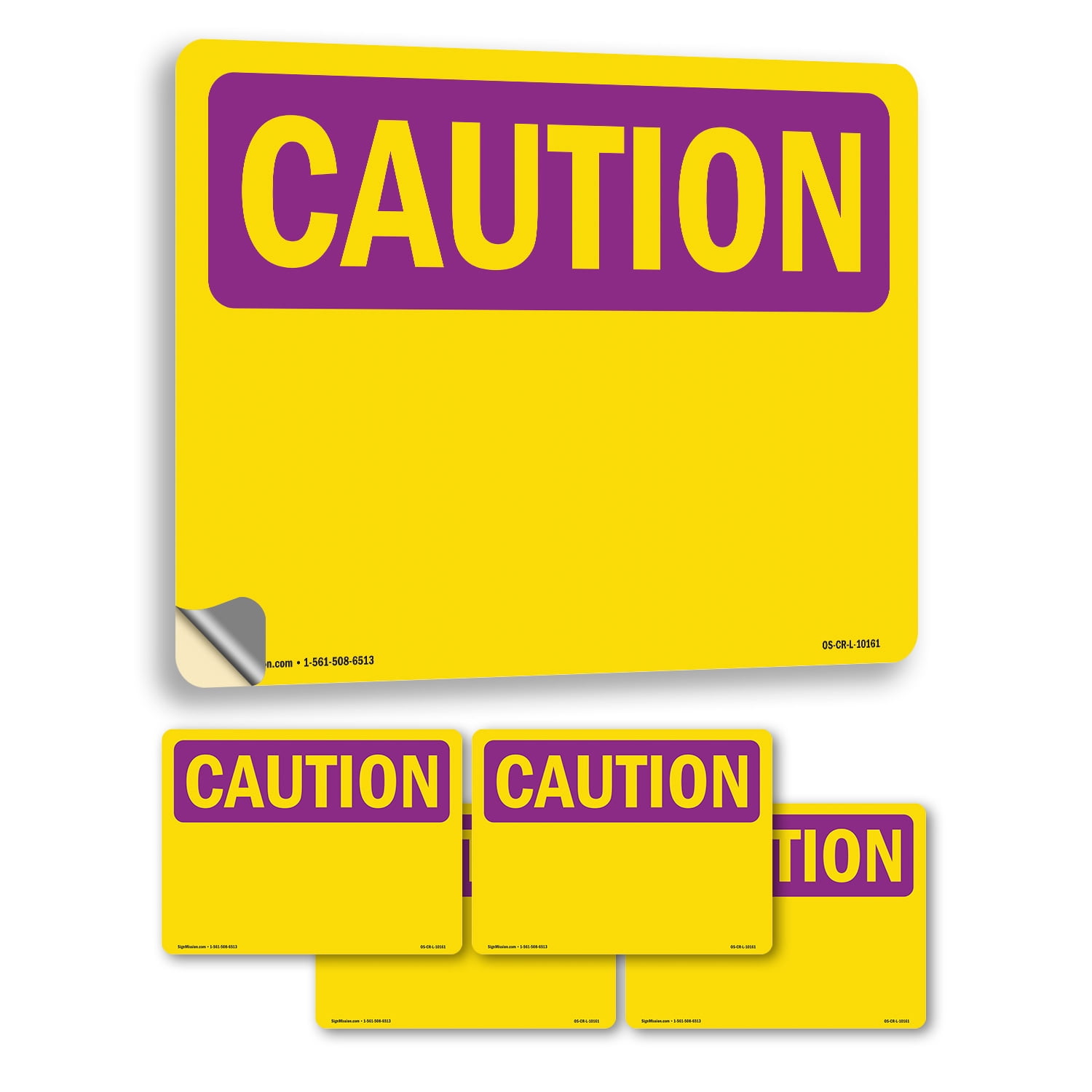 Caution Blank Write OSHA Caution Radiation Vinyl Decal Label 24 Inch x ...