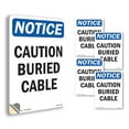 thumbnail image 1 of Caution Buried Cable OSHA Notice Vinyl Decal Label 7 Inch x 5 Inch - 5 Pack, 1 of 6