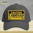thumbnail image 1 of Caution Cardinals Fan Novelty License Plate Hat Cotton Charcoal, 1 of 1