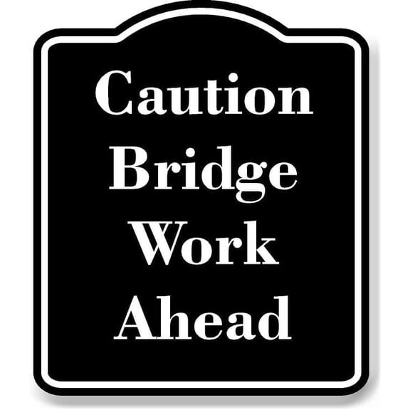 Caution - Cattle Crossing BLACK Aluminum Composite Sign 20''x24''