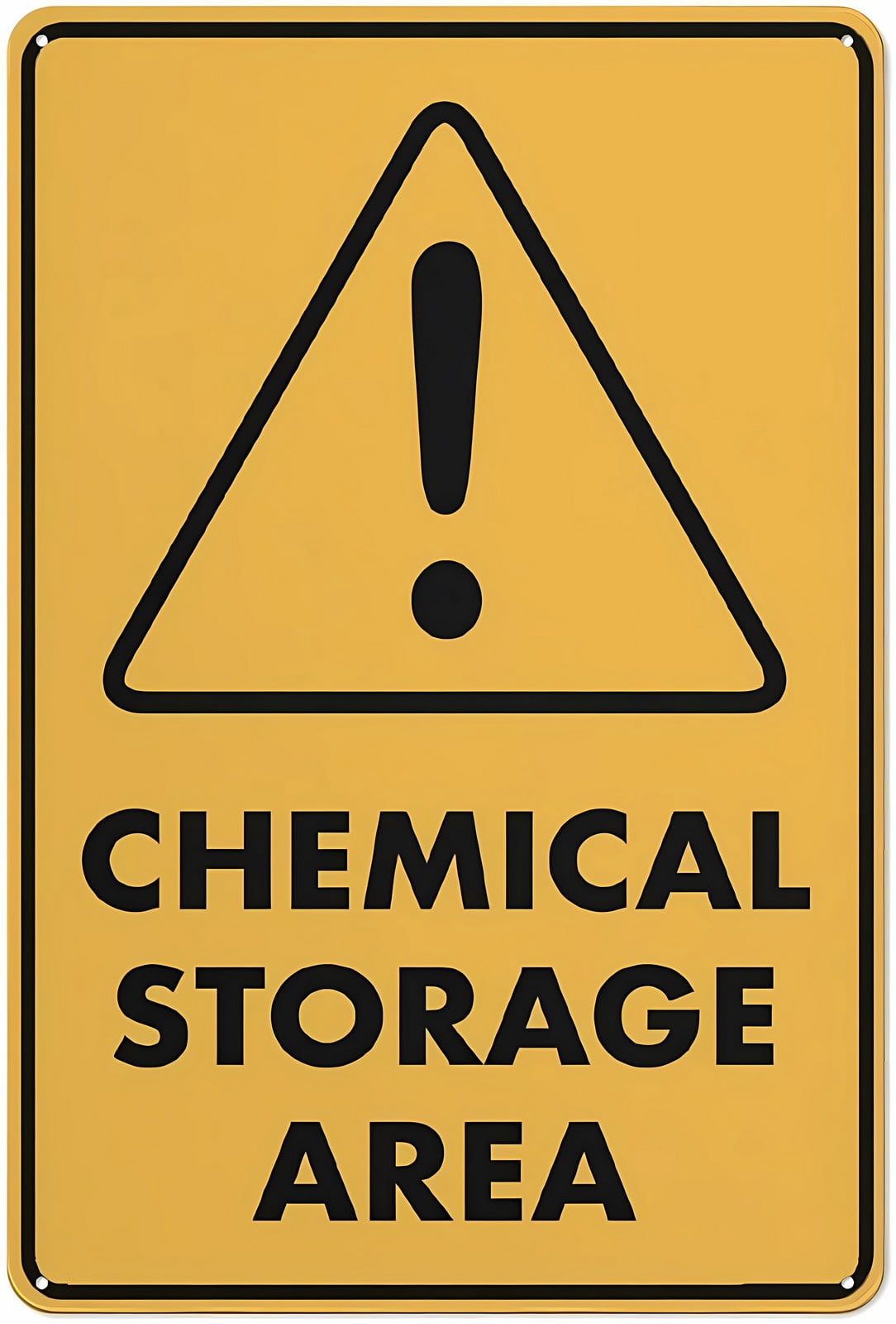 Decon Storage Sign Caution Chemical Storage Area Yard Sign 12 x 8 Inches - Premium ...