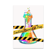 Caution Chemist at Play - Science Decor Enthusiast - 13x19 Poster Print
