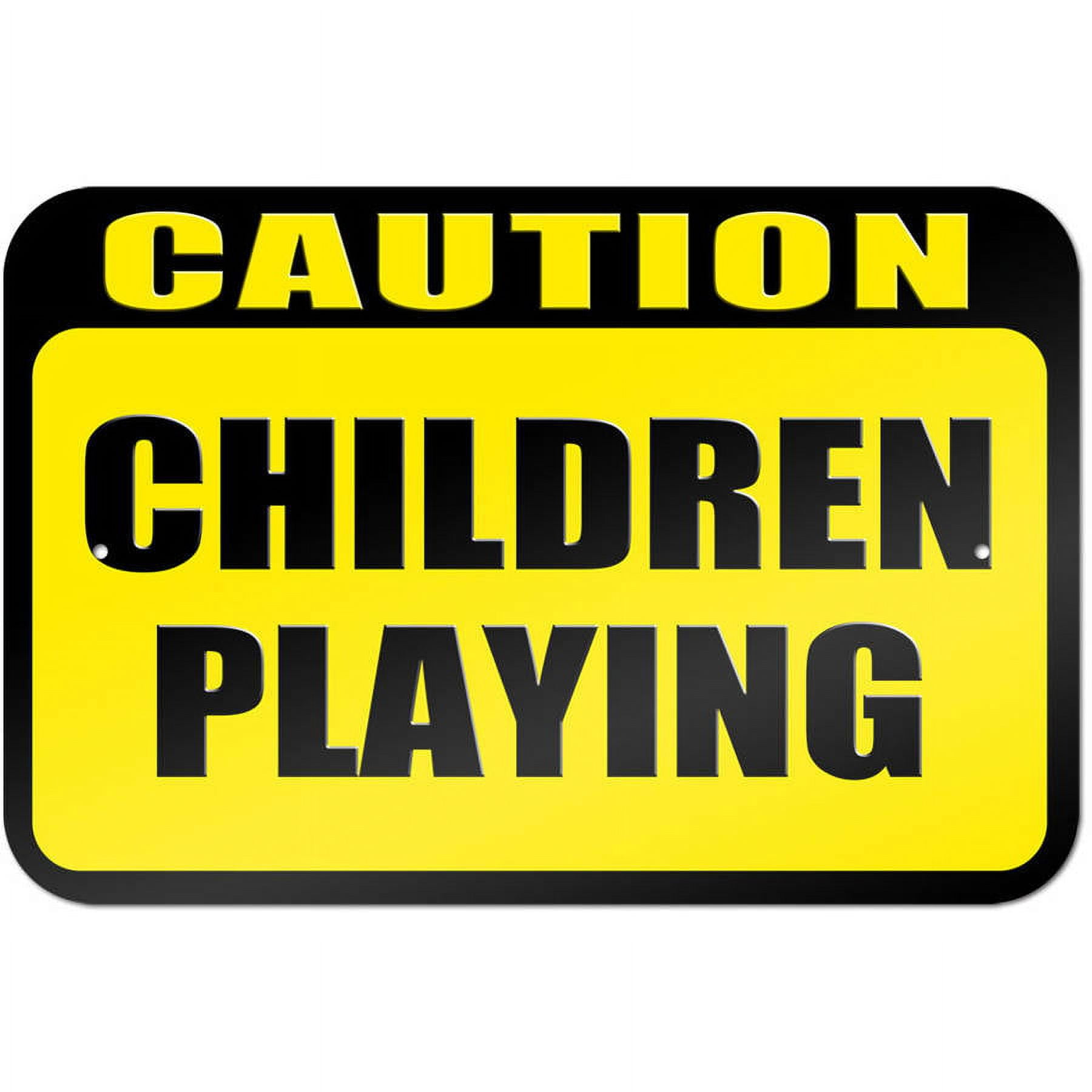 【ヴィンテージ看板】CAUTION CHILDREN PLAYING 標識 Caution Children Playing Sign - Walmart.com