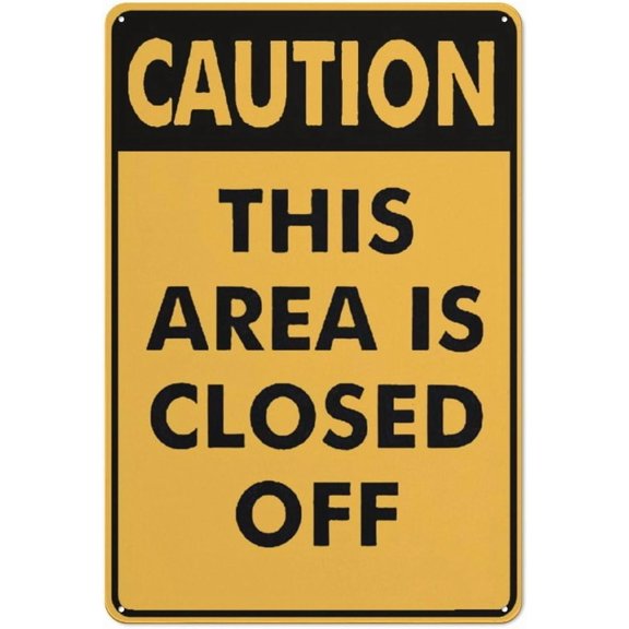 Caution Closed For Cleaning For Business 8"X12" Rust Free Aluminum Uv Printed