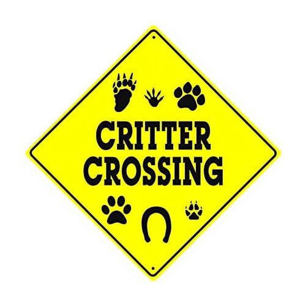 Old Folks Crossing Funny Road Sign - 12x12 Inch Aluminum Metal Decor For Indoor & Outdoor