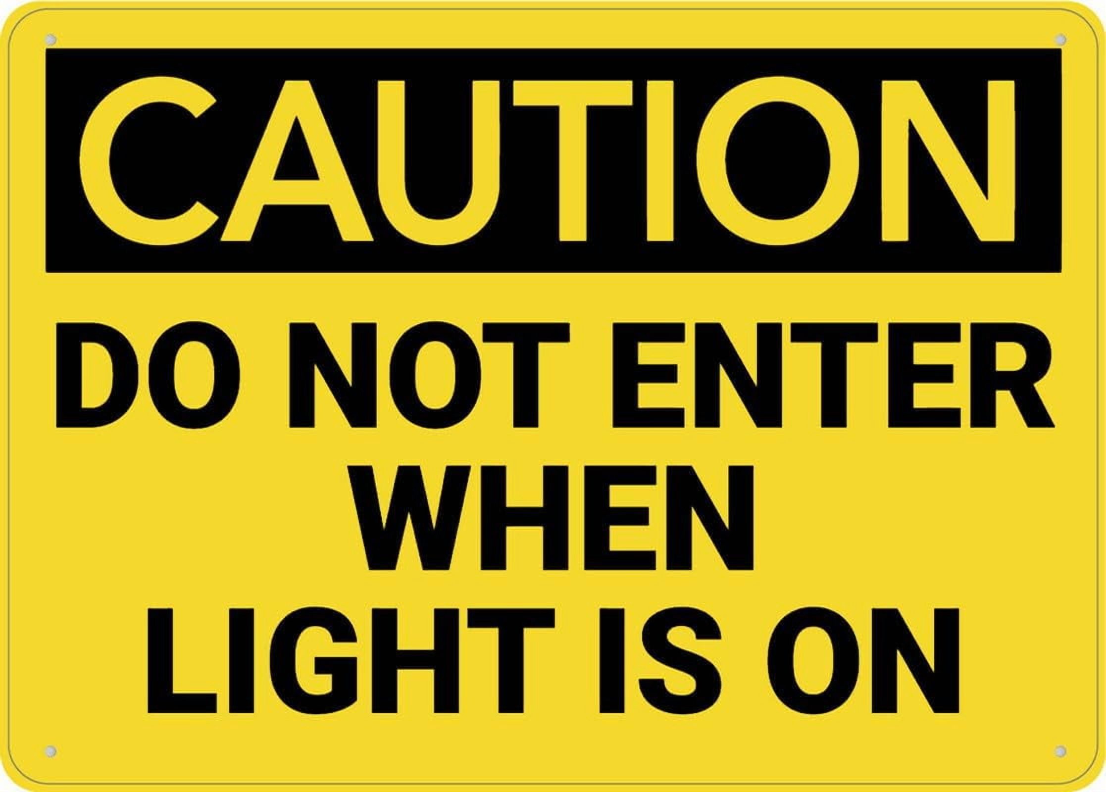 Caution Do Not Block Pathway Sign 8X12 Inch Rust Free Aluminum Easy To ...