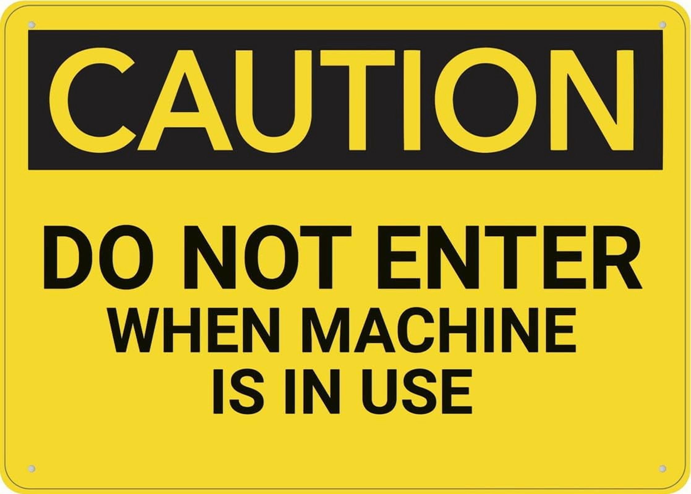 Caution Do Not Drive With Raised Load Sign 12X8 Inch Aluminum Uv Ink ...