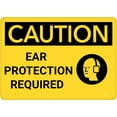 thumbnail image 1 of Caution Ear Protection Required Graphic Aluminum Sign 12 x 8 Inches - UV Ink Printed, Durable for House, Business, Indoor Outdoor Factory, Workshop, High Noise Area, 1 of 6