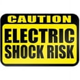 thumbnail image 1 of Caution Electric Shock Risk Sign, 1 of 1