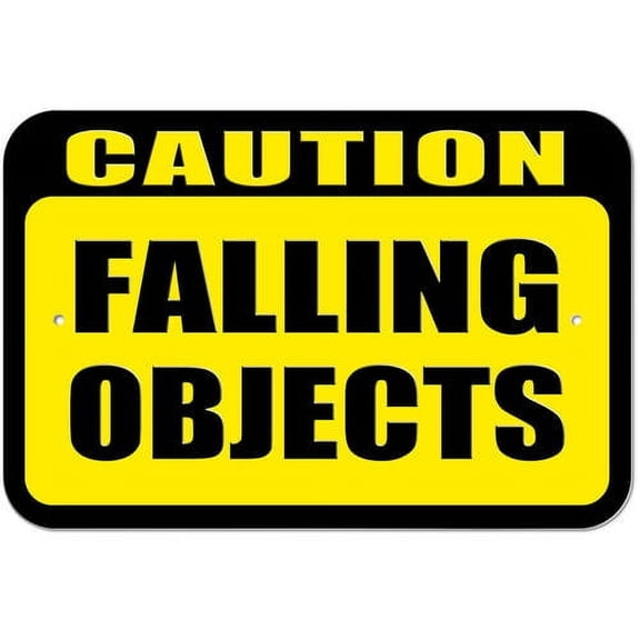 Caution Falling Objects Sign