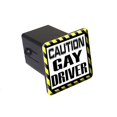thumbnail image 1 of Caution Gay Driver Tow Hitch Cover, 1 of 1