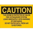 thumbnail image 1 of Caution Halon Fire Extinguisher Room Sign 12 x 8 Inches - No.3940 Safety Tin Sign, Durable Indoor Outdoor Fire Emergency Use for Yard, Office, 1 of 6