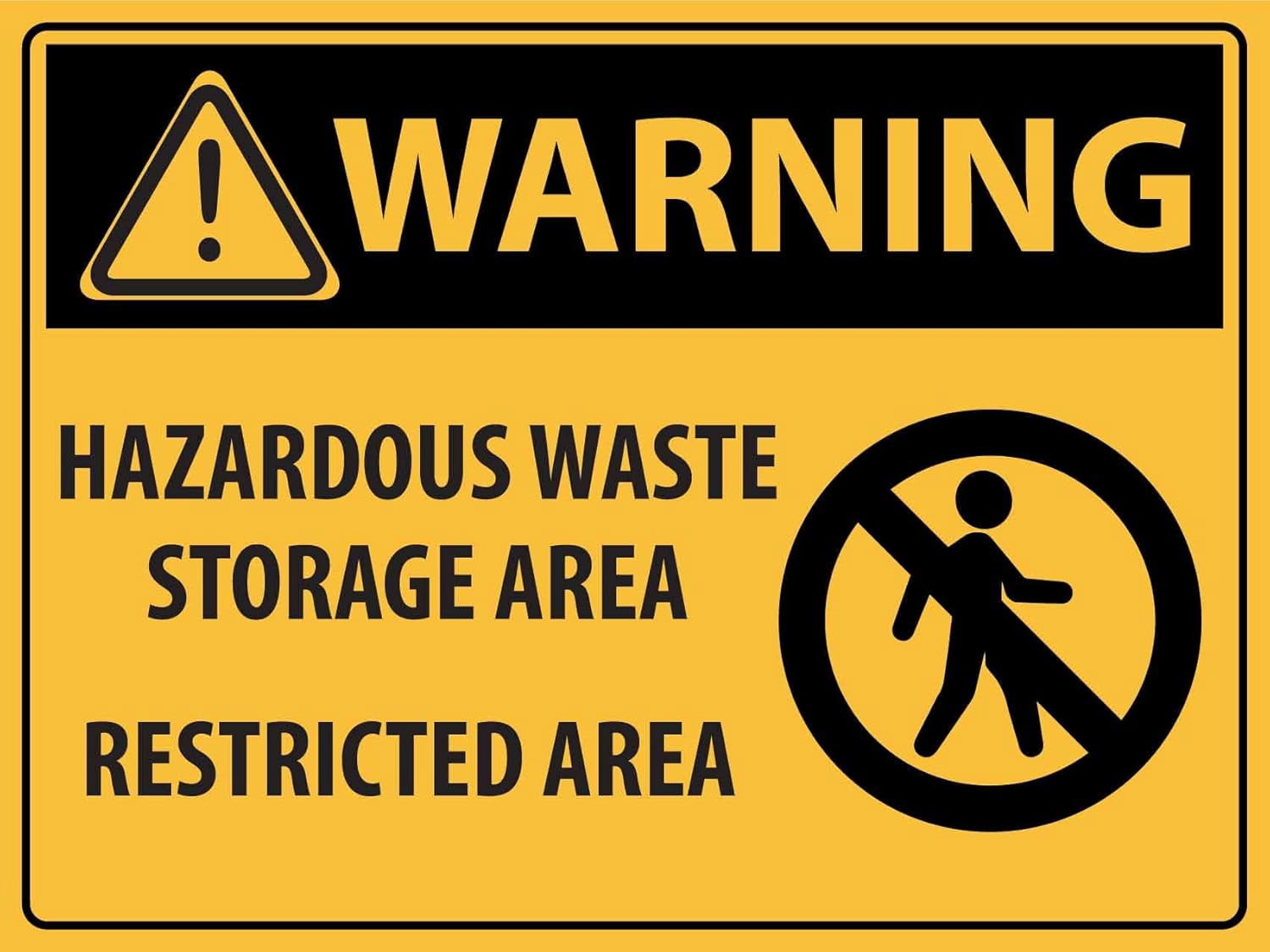 Restricted Lab Sign Caution Hazardous Waste Storage Restricted Area Metal Tin Sign 8