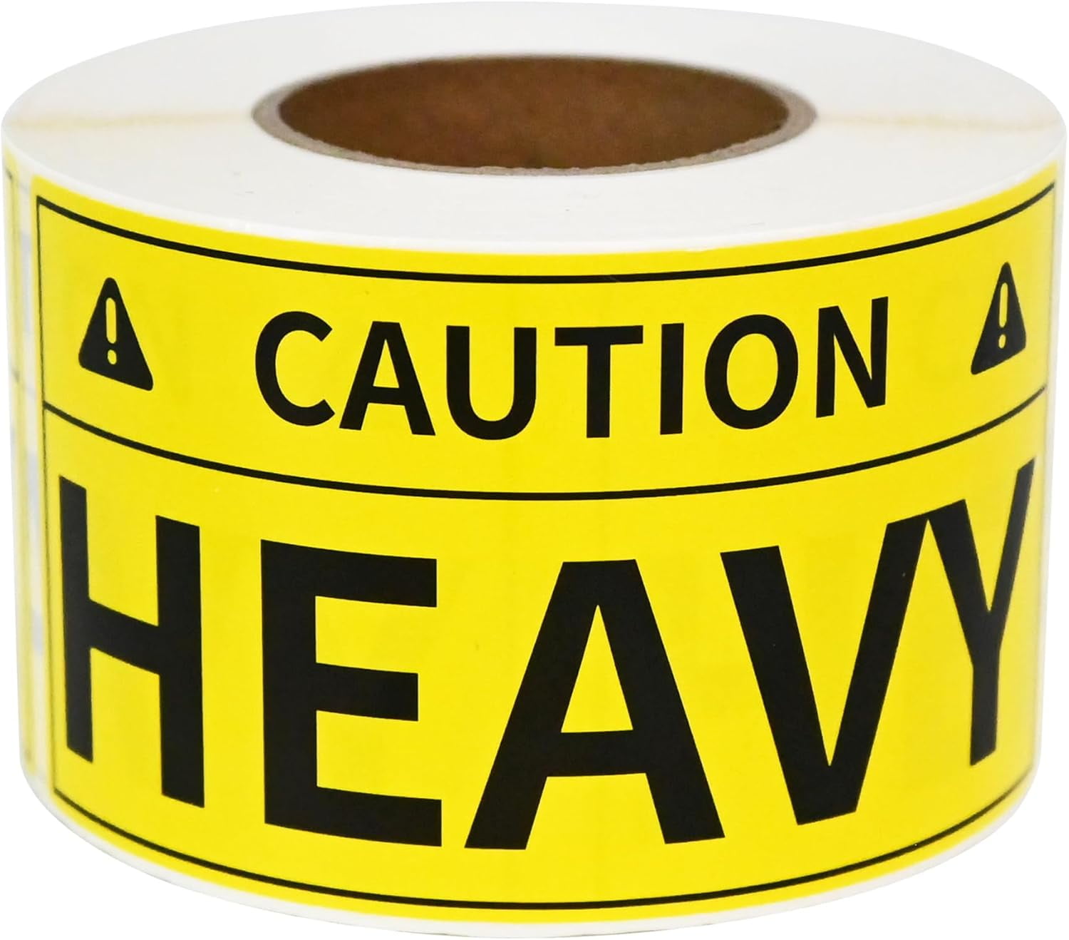 Caution Heavy Sticker, 2 x 4 inch Yellow Heavy Special Handling ...