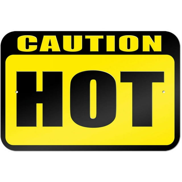Caution Hot Sign - Walmart.com