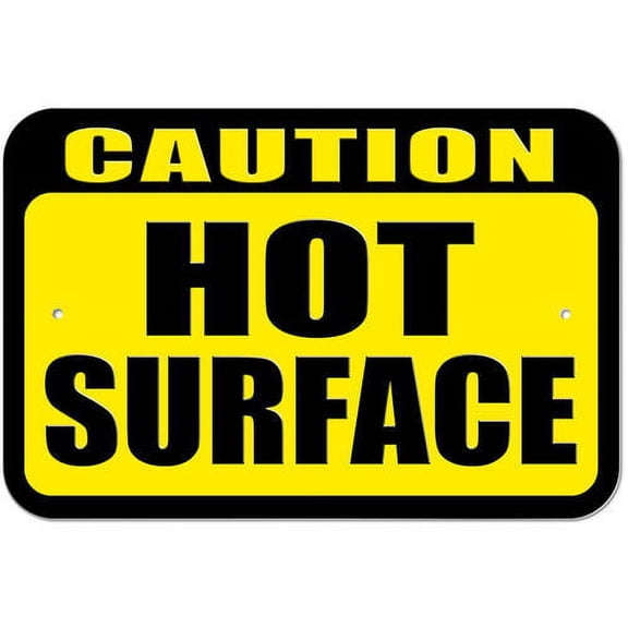 Caution Hot Surface Sign