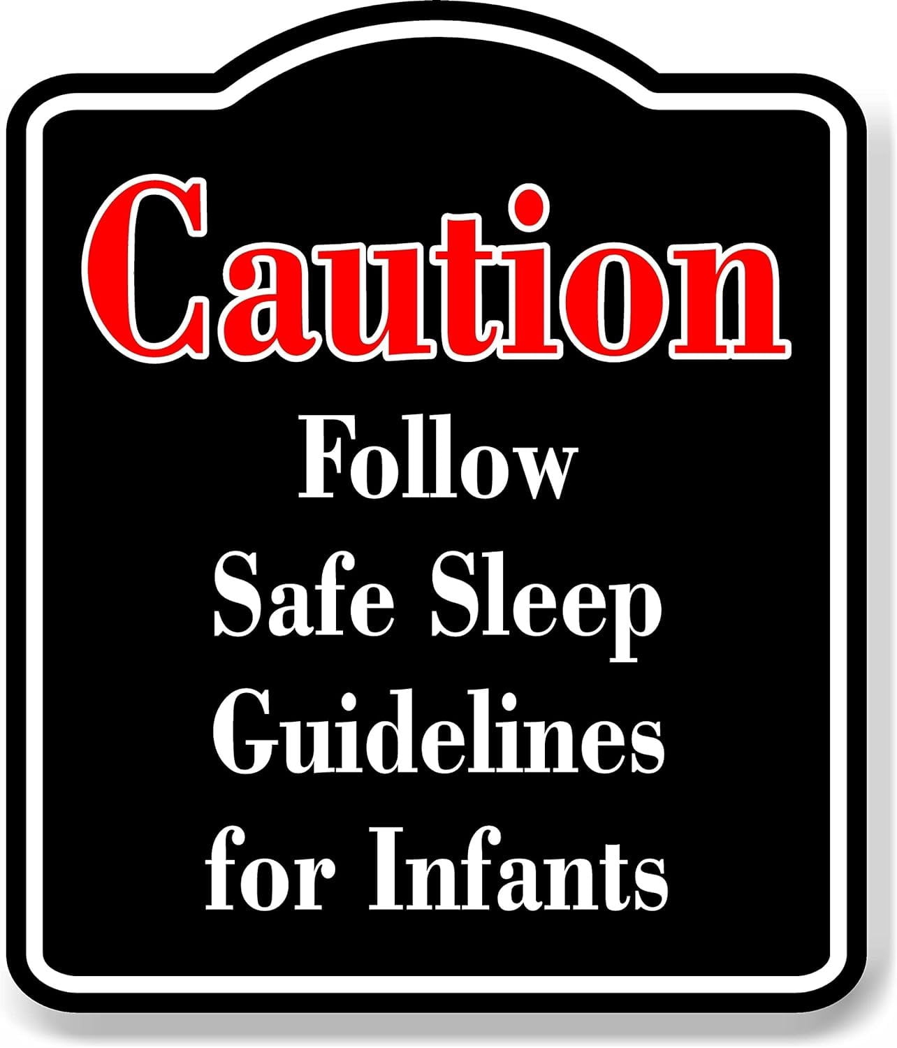 Caution Install Smoke Carbon Monoxide Detector Red BLACK Aluminum ...