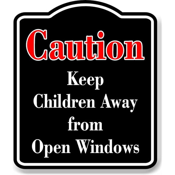 Caution Keep Emergency Exit Marked Unobstruct Red BLACK Aluminum Composite Sign, 8.5"x10"