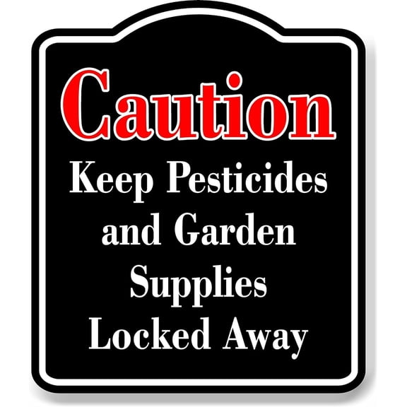Caution Keep Safe Distance Hot Drinks Food Red BLACK Aluminum Composite Sign, 20"x24"