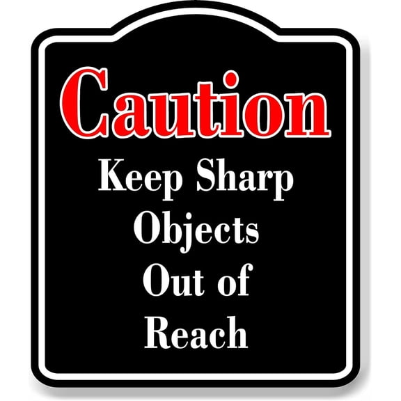 Caution Keep Safe Distance Radiators Heaters Red BLACK Aluminum Composite Sign, 20"x24"
