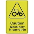 thumbnail image 1 of Caution Machinery In Operation Sign For House 12" X 8" Yard Sign, Premium Aluminum, Sun-Proof, Rust-Free, 1 of 4