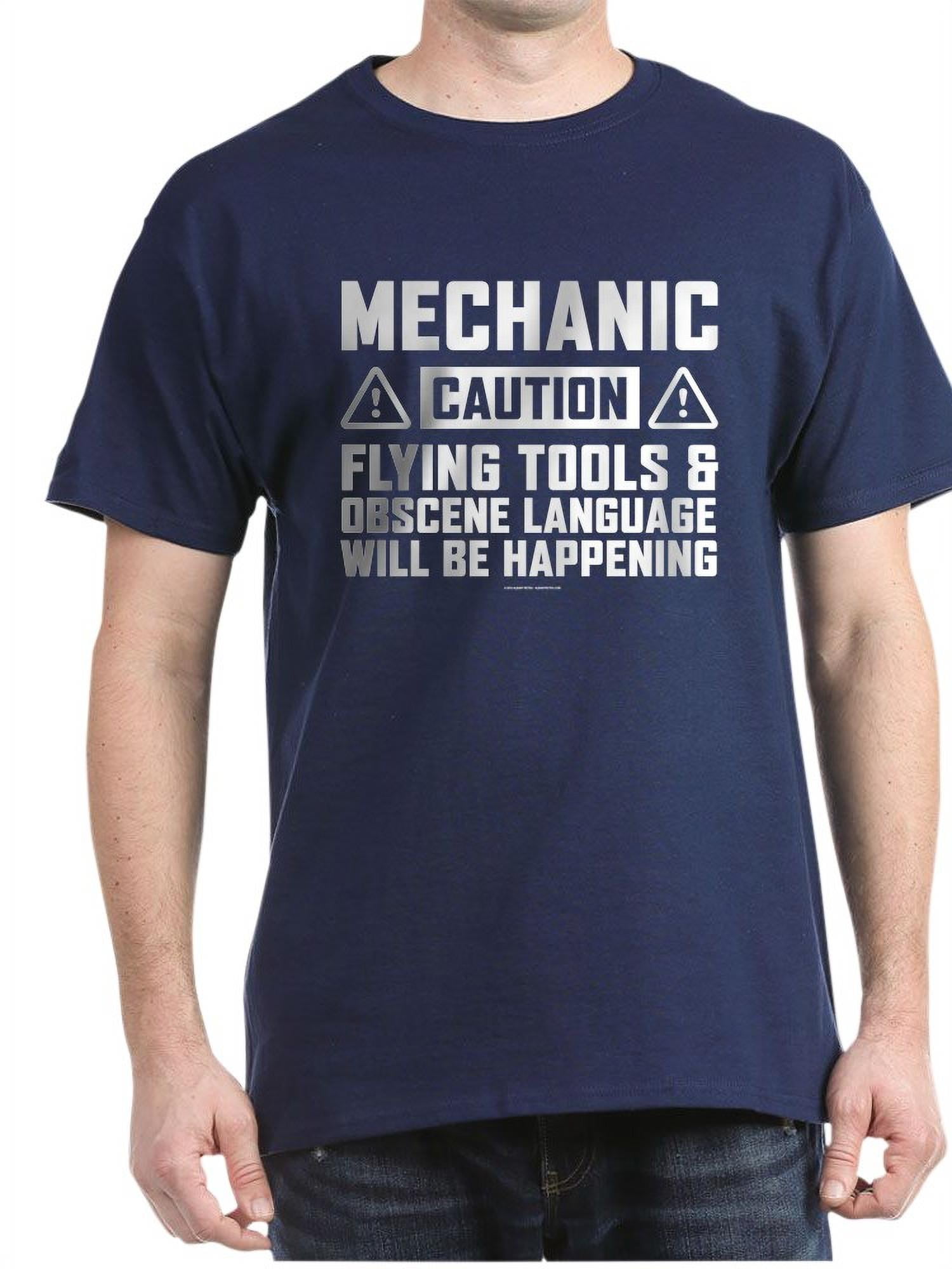 The Garage Is Calling I Must Go Funny Mechanic Mens Unisex T-Shirt
