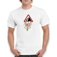 thumbnail image 1 of Caution Mind Crumbling T-Shirt Men -Engin Selcuk Designs, Male Medium, 1 of 4