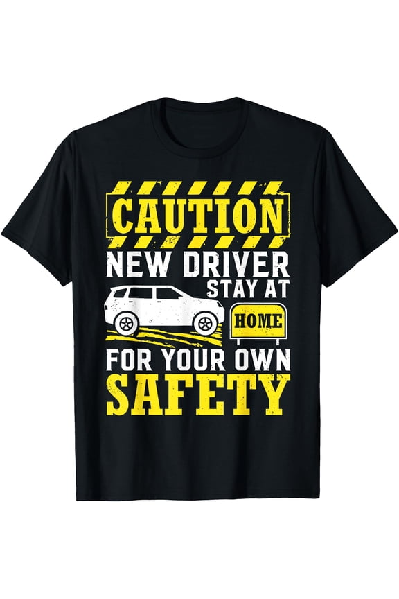 Caution New Licensed Driver Permit Driving Student T-Shirt