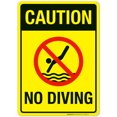 thumbnail image 1 of Caution No Diving Pool Sign,, 1 of 1