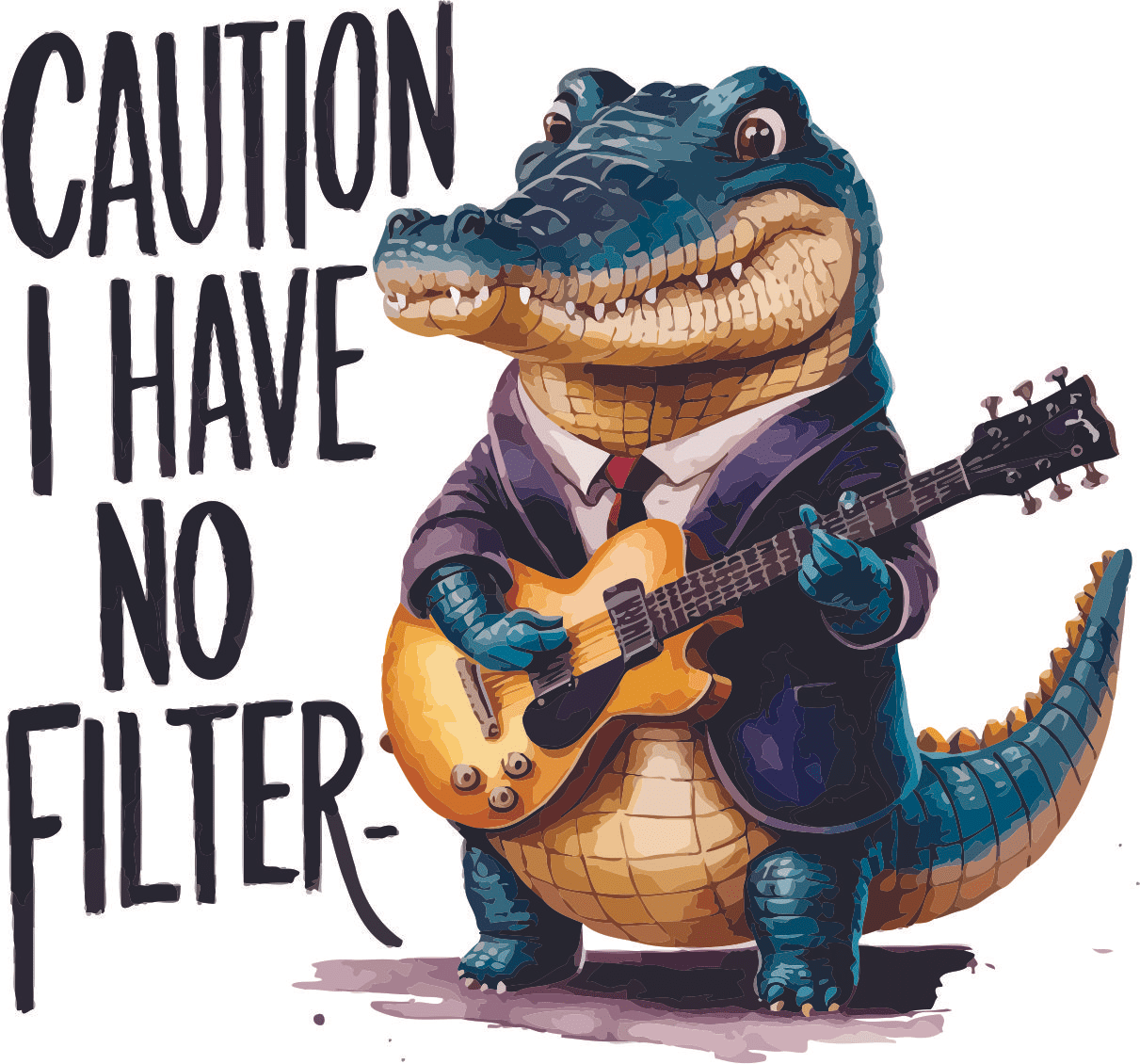 Caution No Filter Bold Statement Quote for Dorm Office Quotes Funny ...
